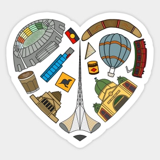 Melbourne Love Sticker
